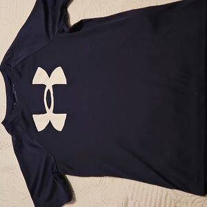 Under Armour Youth Small Navy T Shirt